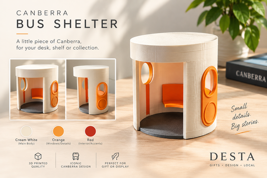 Canberra Bus Shelter – 3D Printed Miniature