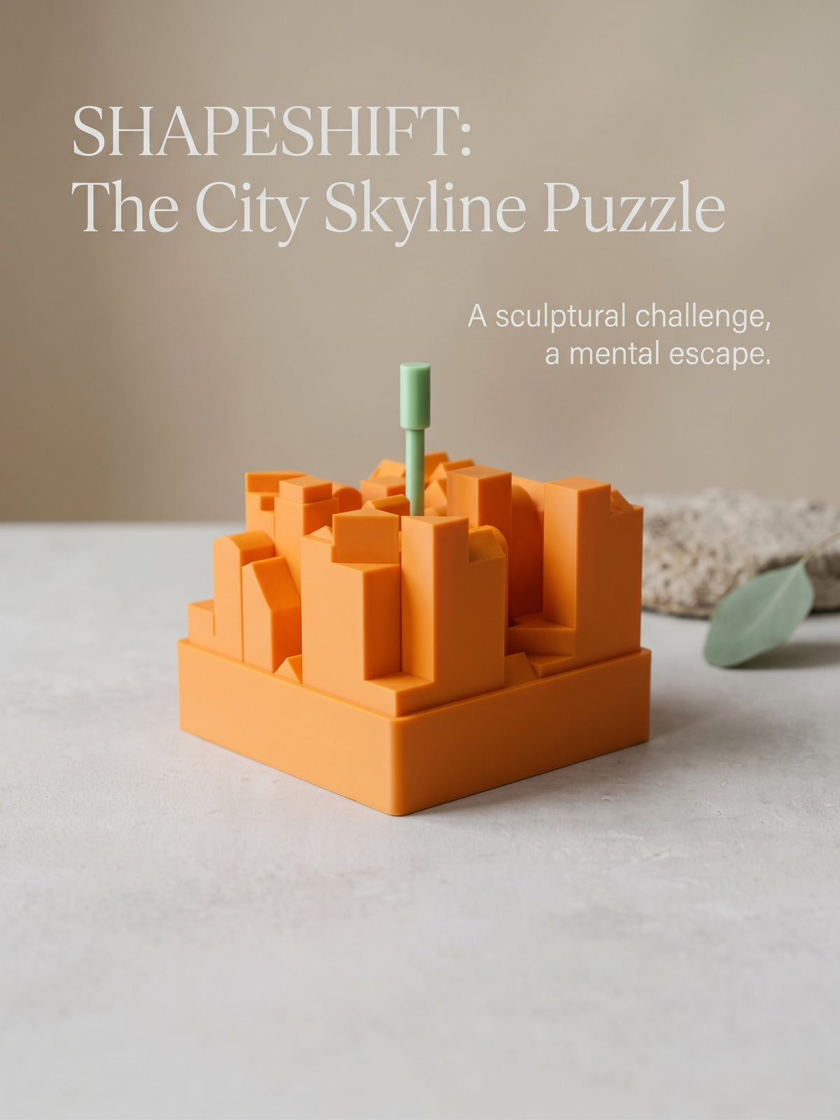 Shapeshift - Skyline puzzle - Orange