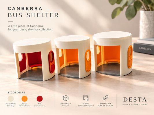 Canberra Bus Shelter – 3D Printed Miniature