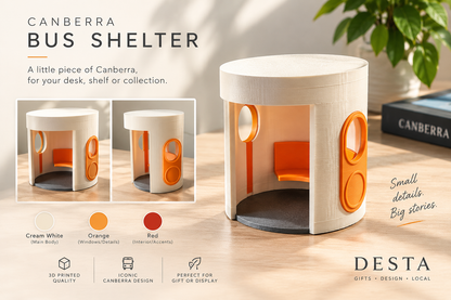 Canberra Bus Shelter – 3D Printed Miniature