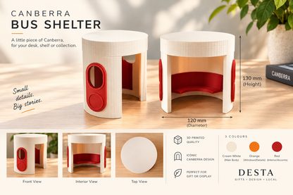 Canberra Bus Shelter – 3D Printed Miniature