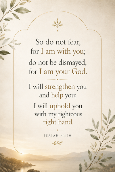 Don't be afraid 